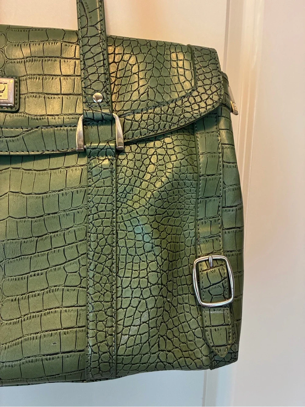 Diane Von Furstenburg Green leather bag